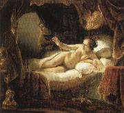 Rembrandt van rijn Danae oil painting reproduction